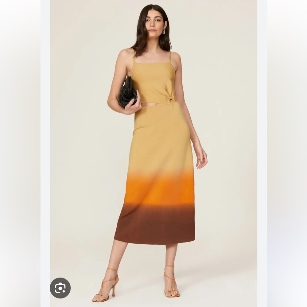 Sandro Ajá ombré palette of orange dress size 38 US 6